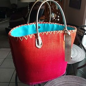 Victoria's Secret-Ombre Straw Tote-Lg